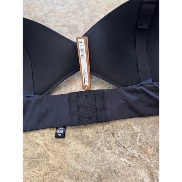 Skims Wireless Form Push-up Plunge Bra Onyx Size 42D - Picture 10 of 12